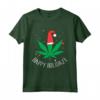 Albero di Natale con Foglie di Cannabis - Maglietta Divertente per le Vacanze - Regalo Unico di Natale per Fumatori e Appassionati di Erba