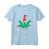 Albero di Natale con Foglie di Cannabis - Maglietta Divertente per le Vacanze - Regalo Unico di Natale per Fumatori e Appassionati di Erba
