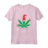 Albero di Natale con Foglie di Cannabis - Maglietta Divertente per le Vacanze - Regalo Unico di Natale per Fumatori e Appassionati di Erba