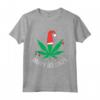 Albero di Natale con Foglie di Cannabis - Maglietta Divertente per le Vacanze - Regalo Unico di Natale per Fumatori e Appassionati di Erba