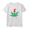 Albero di Natale con Foglie di Cannabis - Maglietta Divertente per le Vacanze - Regalo Unico di Natale per Fumatori e Appassionati di Erba