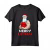 Merry Liftmas Natale Santa Sollevamento Bodybuilding Allenamento Maglietta - Regalo di Natale per Amanti del Fitness