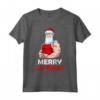 Merry Liftmas Natale Santa Sollevamento Bodybuilding Allenamento Maglietta - Regalo di Natale per Amanti del Fitness