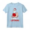 Merry Liftmas Natale Santa Sollevamento Bodybuilding Allenamento Maglietta - Regalo di Natale per Amanti del Fitness