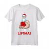 Merry Liftmas Natale Santa Sollevamento Bodybuilding Allenamento Maglietta - Regalo di Natale per Amanti del Fitness
