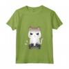 Kawaii Gamer Cat Anime - Divertente Video Gamer Amante Gatto Maglietta con Collo a V - Ideale per Appassionati di Anime e Videogiochi