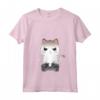 Kawaii Gamer Cat Anime - Divertente Video Gamer Amante Gatto Maglietta con Collo a V - Ideale per Appassionati di Anime e Videogiochi