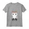 Kawaii Gamer Cat Anime - Divertente Video Gamer Amante Gatto Maglietta con Collo a V - Ideale per Appassionati di Anime e Videogiochi