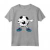 Divertente Dabbing Pallone da Calcio - Maglietta Dab per Bambini e Ragazzi Amanti del Calcio - Ideale per Compleanni e Natale