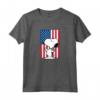 HapTiger - Snoopy Usa Bandiera Maglietta con Licenza Ufficiale - Design Grafico PPNT-0196
