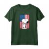 HapTiger - Snoopy Usa Bandiera Maglietta con Licenza Ufficiale - Design Grafico PPNT-0196