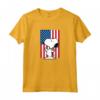 HapTiger - Snoopy Usa Bandiera Maglietta con Licenza Ufficiale - Design Grafico PPNT-0196