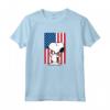 HapTiger - Snoopy Usa Bandiera Maglietta con Licenza Ufficiale - Design Grafico PPNT-0196