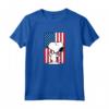 HapTiger - Snoopy Usa Bandiera Maglietta con Licenza Ufficiale - Design Grafico PPNT-0196