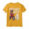 Motocross 4° Compleanno Bambini - MX Dirt Bike Maglietta a Tema - Ideale per Feste e Regali