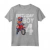 Motocross 4° Compleanno Bambini - MX Dirt Bike Maglietta a Tema - Ideale per Feste e Regali