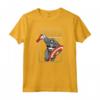 HapTiger Captain America with HapTiger Logo - Officially Licensed Marvel Maglietta - Authentic Superhero Apparel