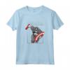 HapTiger Captain America with HapTiger Logo - Officially Licensed Marvel Maglietta - Authentic Superhero Apparel