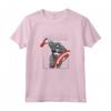 HapTiger Captain America with HapTiger Logo - Officially Licensed Marvel Maglietta - Authentic Superhero Apparel