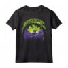 HapTiger Sleeping Beauty Maleficent Silhouette Rock Theme Maglietta - Officially Licensed Disney Apparel for Fans