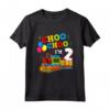 Choo Choo I'm Two - Maglietta Treno 2° Compleanno per Ragazzi e Ragazze - Regalo Compleanno Bambino 2 Anni