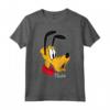 HapTiger Mickey And Friends Pluto Big Face Signature Maglietta - Officially Licensed Disney Apparel - Collectible Merchandise