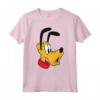 HapTiger Mickey And Friends Pluto Big Face Signature Maglietta - Officially Licensed Disney Apparel - Collectible Merchandise