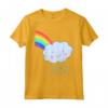 Maglietta per Bambini Arcobaleno con Nuvole di Pioggia - Leggera e Colorata - Ideale per Bambini Felici