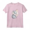 HapTiger Dumbo Over The Shoulder Pose Pastel Maglietta - Officially Licensed Vintage Dumbo Shirts for Men, Women, Boys, and Girls