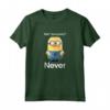 Despicable Me HapTiger Dave Me? Sarcastic? Never - Officially Licensed Funny Quote Maglietta - Great for Fans