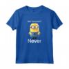Despicable Me HapTiger Dave Me? Sarcastic? Never - Officially Licensed Funny Quote Maglietta - Great for Fans