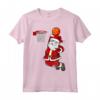 Babbo Natale Dunk Basket - Divertente Maglietta Uomo per la Festa di Natale - Idea Regalo per Bambini e Giocatori di Basket