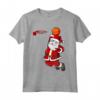 Babbo Natale Dunk Basket - Divertente Maglietta Uomo per la Festa di Natale - Idea Regalo per Bambini e Giocatori di Basket