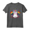 Unicorno Gay Orgoglio LGBT T-shirt - Maglietta Lesbiche Arcobaleno Bandiera - Sostegno alla Comunità LGBTQ+ con la scritta