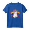Unicorno Gay Orgoglio LGBT T-shirt - Maglietta Lesbiche Arcobaleno Bandiera - Sostegno alla Comunità LGBTQ+ con la scritta