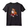 Inglese Bulldog equitazione Skateboard Proprietario Cane Slogan Maglietta - Taglio Classico per Amanti dei Bulldog Inglesi e Skateboarder