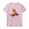 Inglese Bulldog equitazione Skateboard Proprietario Cane Slogan Maglietta - Taglio Classico per Amanti dei Bulldog Inglesi e Skateboarder