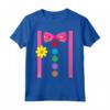 Divertente Costume da Pagliaccio Halloween per Bambini - Maglietta Arcobaleno per Carnevale e Feste a Tema