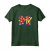 HapTiger Logo Logo a Spillo Maglietta - Merchandising Ufficiale del Canale TV Iconico - Stile Retro Anni '80
