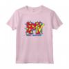 HapTiger Logo Logo a Spillo Maglietta - Merchandising Ufficiale del Canale TV Iconico - Stile Retro Anni '80