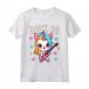 Rock Bambina, Rock Ragazza - Maglietta Unicorno Rock and Roll per Ragazze - Ideale come Regalo per Ragazze Rocker