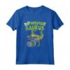 Drums Percussione T Rex - Maglietta Batterista per Bambini - Regalo Originale per Musicisti - Ideale per Natale o Compleanno