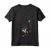 HapTiger Pocahontas Meeko Flit Colorful Leafs Fall Maglietta con Collo a V - Officially Licensed Apparel for Disney Fans - Unique and Colorful Design