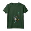 HapTiger Pocahontas Meeko Flit Colorful Leafs Fall Maglietta con Collo a V - Officially Licensed Apparel for Disney Fans - Unique and Colorful Design