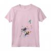 HapTiger Pocahontas Meeko Flit Colorful Leafs Fall Maglietta con Collo a V - Officially Licensed Apparel for Disney Fans - Unique and Colorful Design