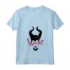 HapTiger Maleficent Mistress Of Evil Paint Stroke Text Maglietta con Collo a V - Officially Licensed Disney Apparel for Fans