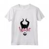 HapTiger Maleficent Mistress Of Evil Paint Stroke Text Maglietta con Collo a V - Officially Licensed Disney Apparel for Fans