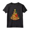Pizza Albero di Natale Bambini Uomini Ugly Xmas Natale Maglietta - Divertente Costume Natalizio per Tutta la Famiglia
