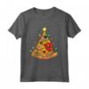 Pizza Albero di Natale Bambini Uomini Ugly Xmas Natale Maglietta - Divertente Costume Natalizio per Tutta la Famiglia