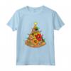 Pizza Albero di Natale Bambini Uomini Ugly Xmas Natale Maglietta - Divertente Costume Natalizio per Tutta la Famiglia